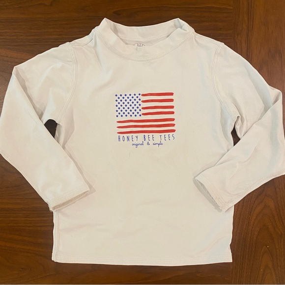 Honey Bee Tees Rashguard Size XS (fits size 3) - Picture 1 of 3